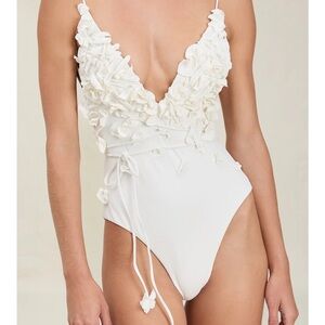 Devon Windsor White Swimsuit